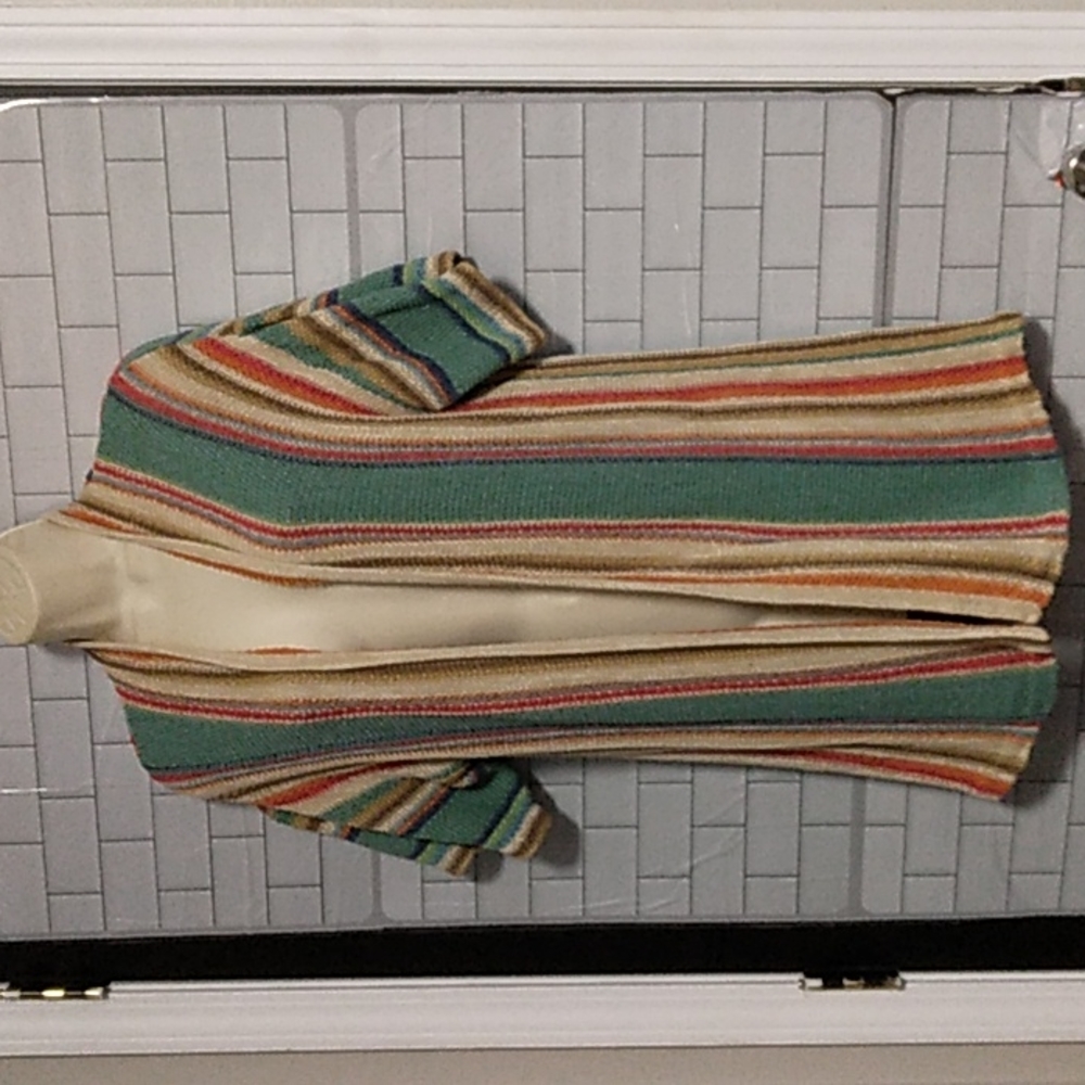 Lauren Ralph Lauren striped Kimono cardigan size petite Medium - Picture 3 of 8